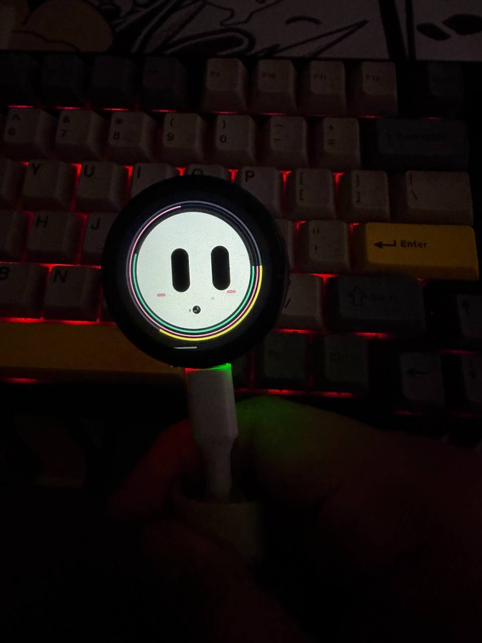 FUMI running on its round display