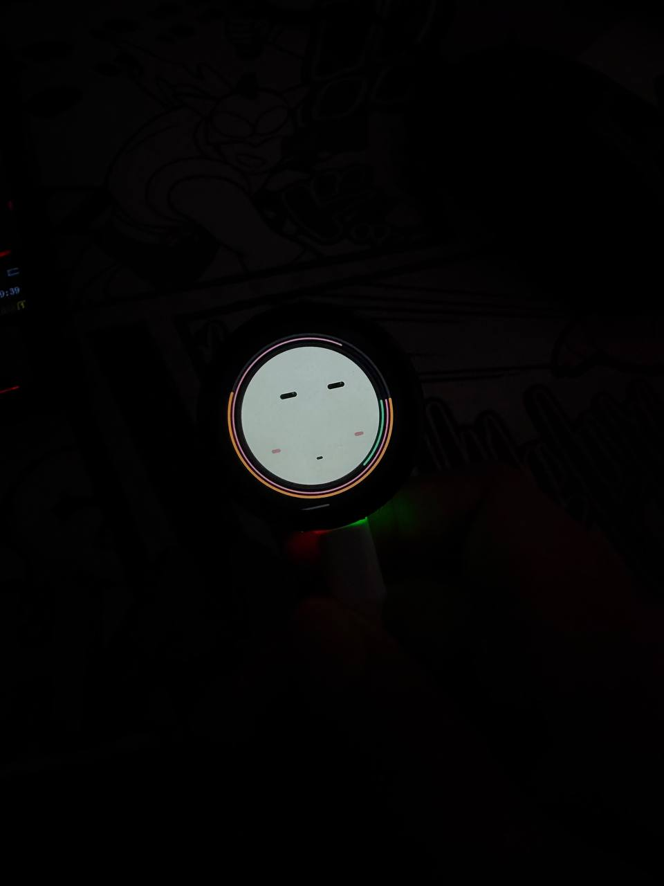 FUMI prototype built on the Waveshare ESP32-S3 round display board